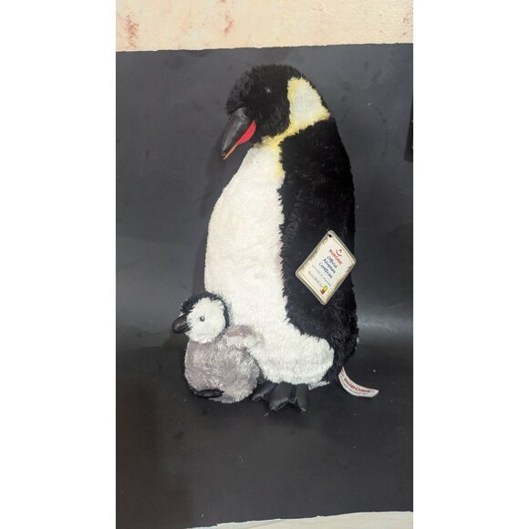 Aurora Emperor Penguin  and baby  Plush Toy  11" Soft Huggable Stuffed Animal - Picture 4 of 10